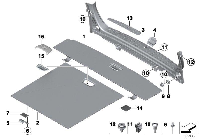 Bekleding bagageruimtebodem