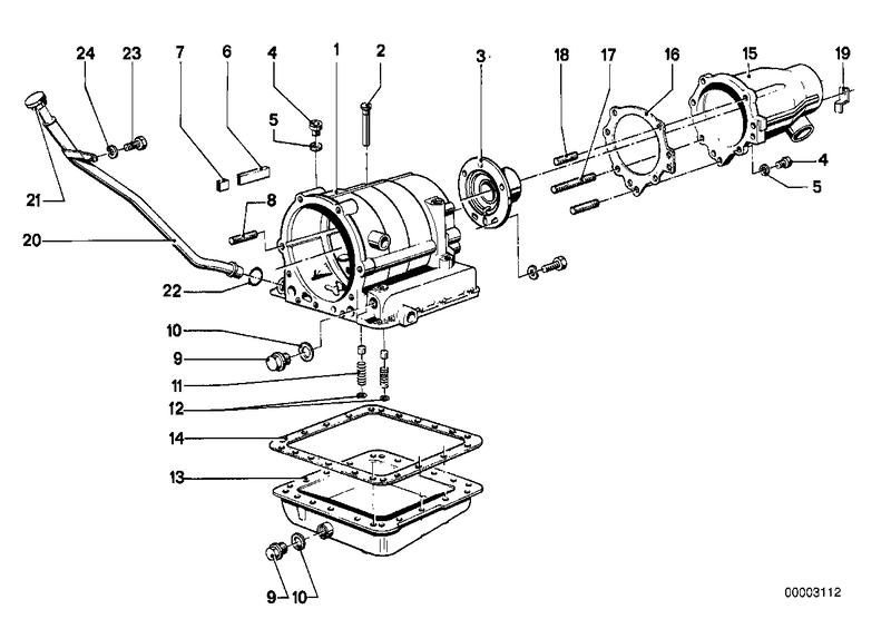 ZF 3hp12 huisdeel/oliecarter