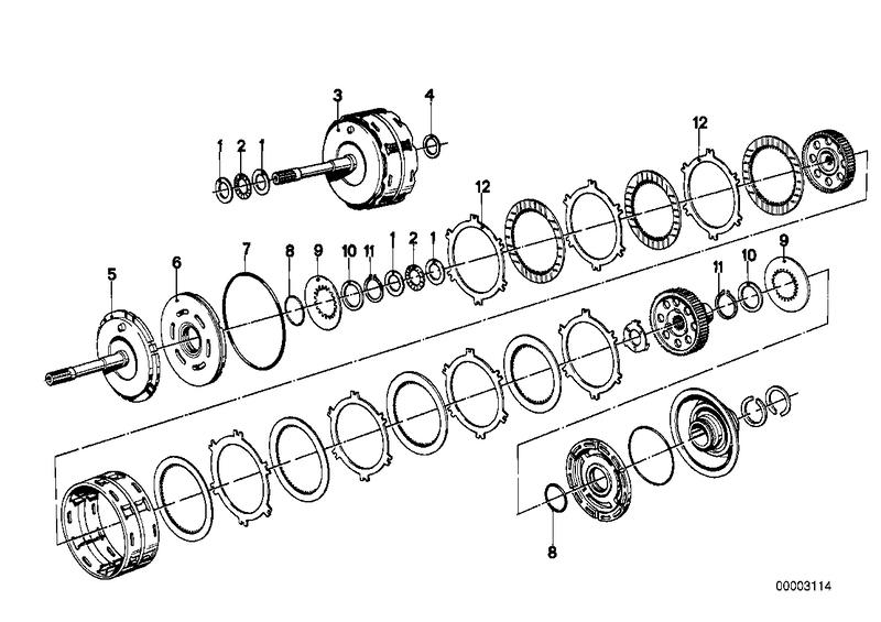 ZF 3hp12 drijfkoppeling A / B