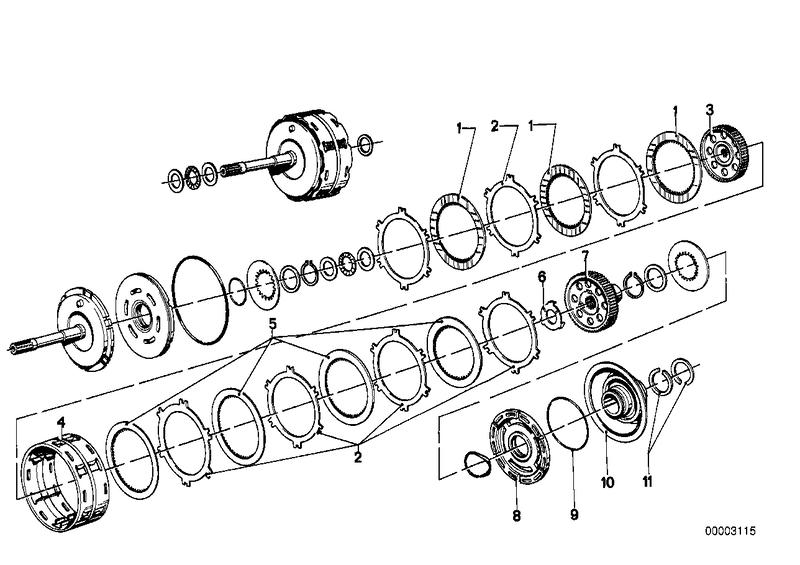 ZF 3hp12 drijfkoppeling A / B