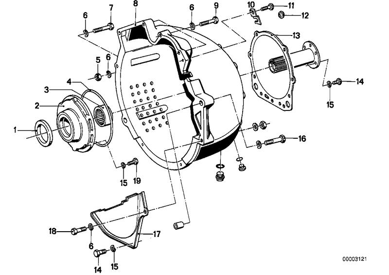 ZF 3hp20 huisdeel / olievoorziening