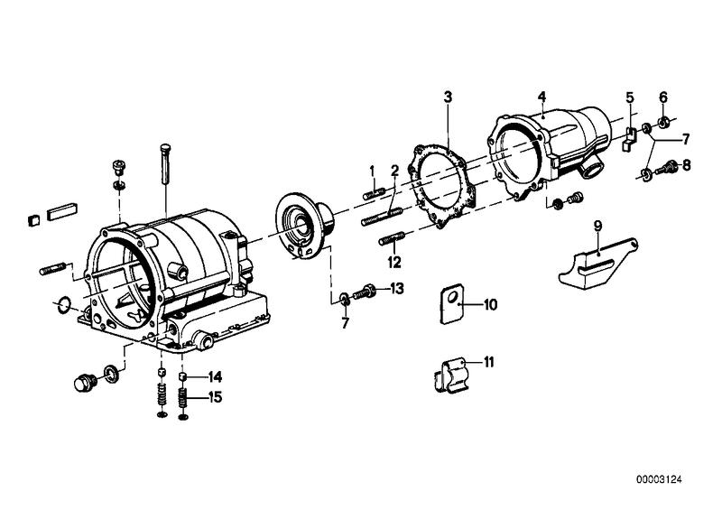 ZF 3hp20 drijfwerk-verlengstuk