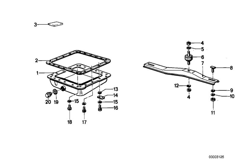 ZF 3hp22 ophanging / oliecarter