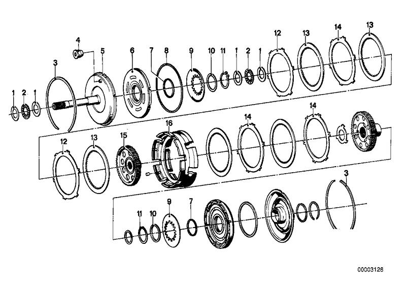 ZF 3hp20 drijfkoppeling A / B