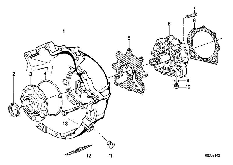 ZF 3hp22 huisdeel / olievoorziening