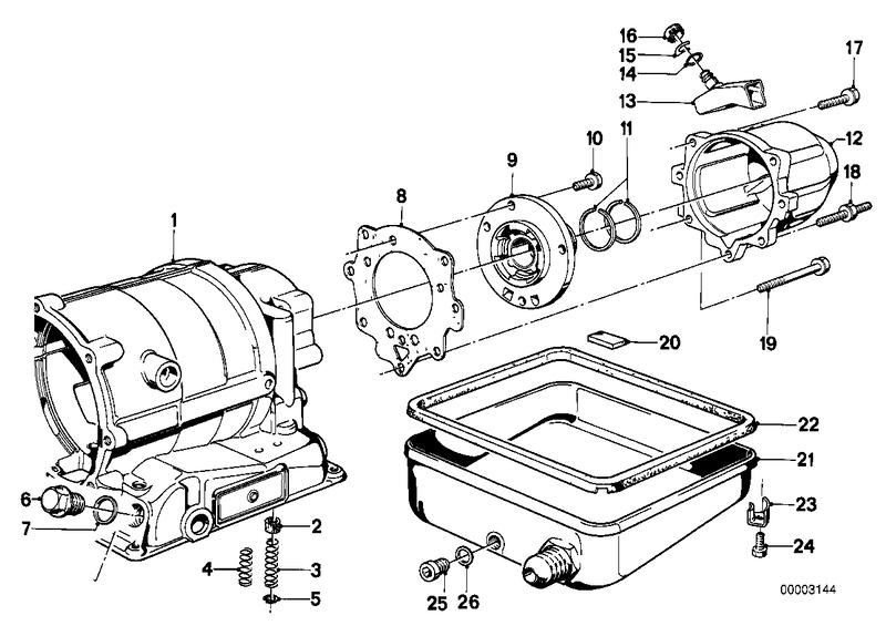 ZF 3hp22 huisdeel / oliecarter