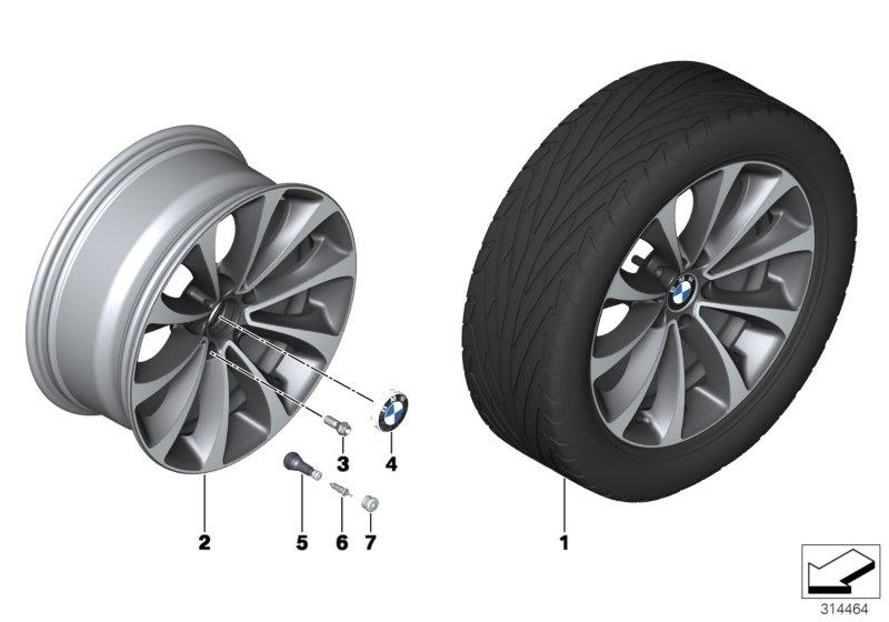 BMW LM-velg turbinestyling 452 - 18''