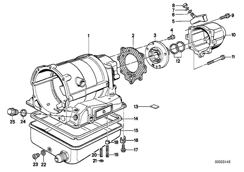 ZF 3hp22 huisdeel / oliecarter