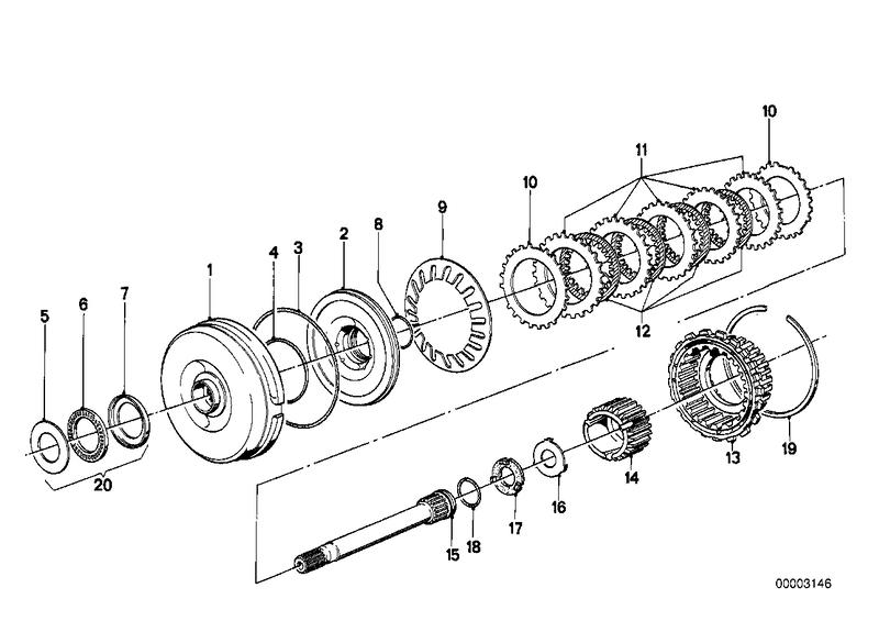 ZF 3hp22 drijfkoppeling A