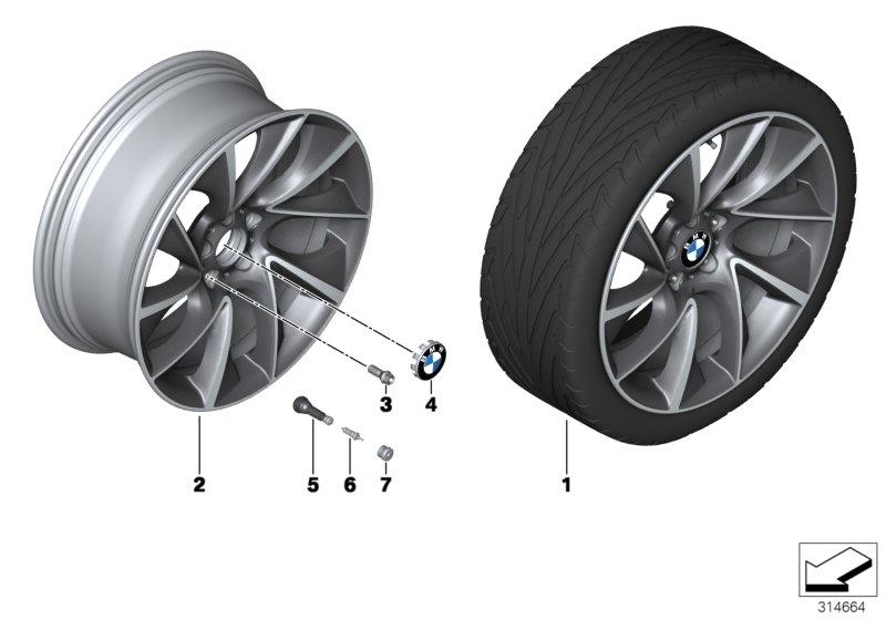 BMW LM-velg turbinestyling 457 - 20''