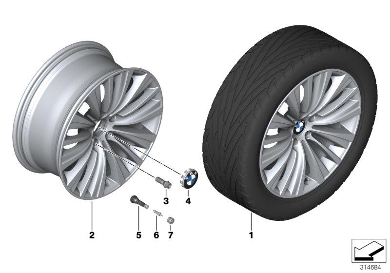 BMW LM-velg veelspaaks 458 - 19''