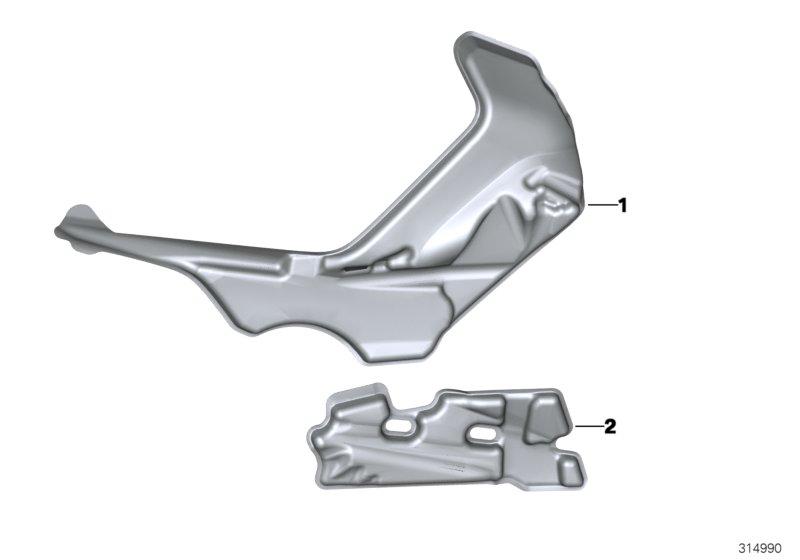 Set isolatieschuim treeplank links