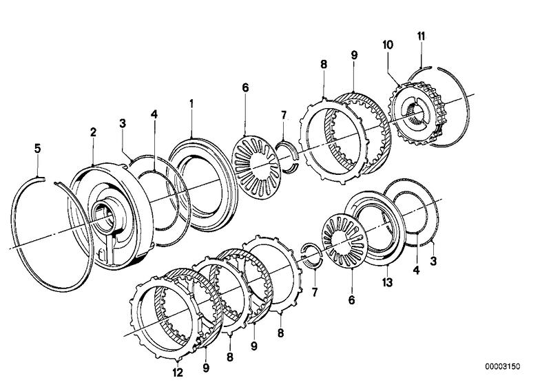 ZF 3hp22 remkoppeling C / C'