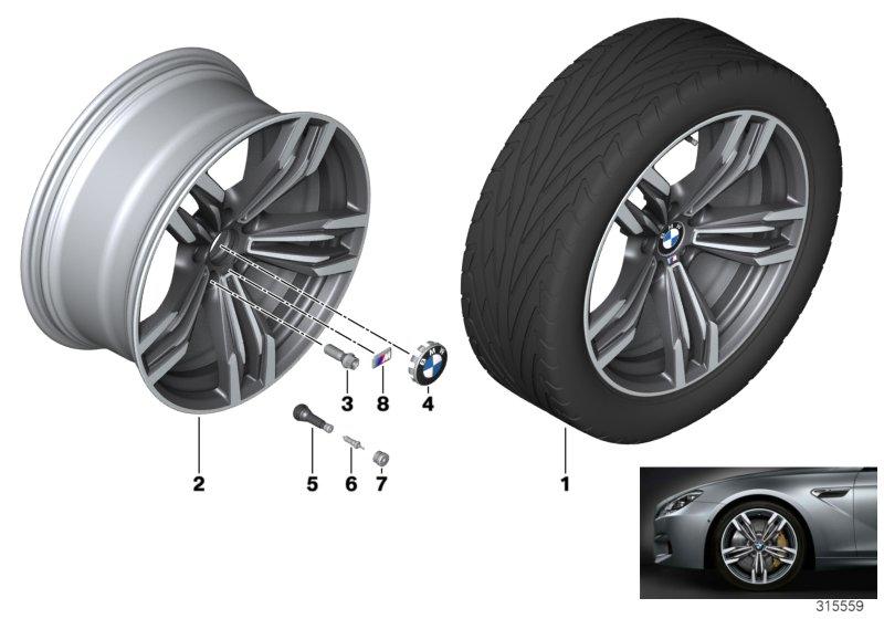 BMW LM-velg M dubele spaak 433 - 20''