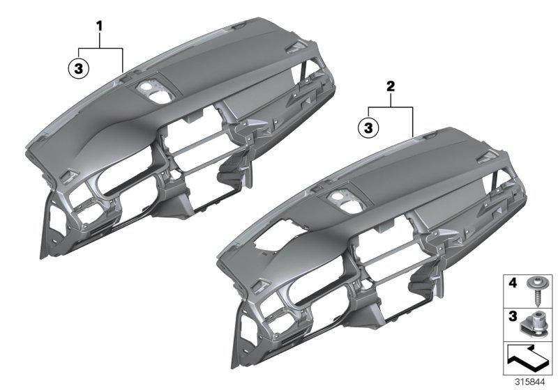 Bekleding instrumentenpaneel