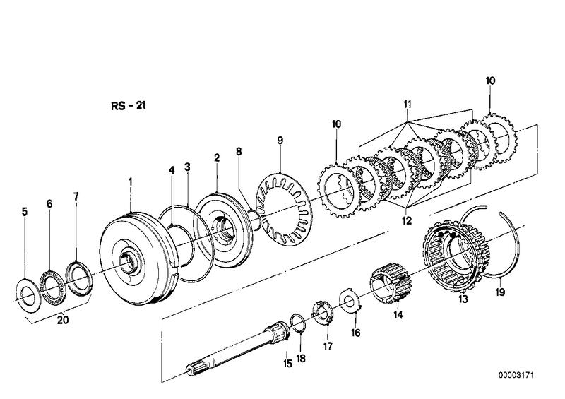 ZF 3hp22 drijfkoppeling A