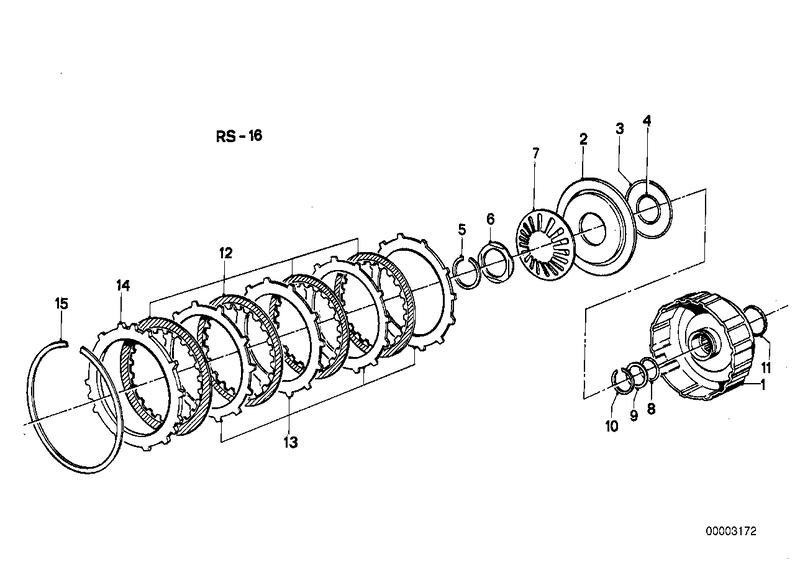 ZF 3hp22 drijfkoppeling B