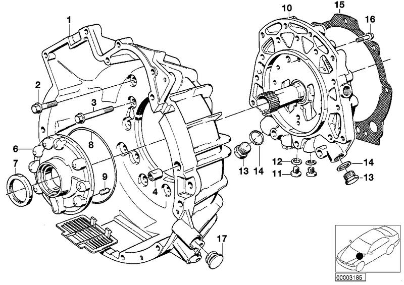 ZF 4hp22 / 24 huisdeel / olievoorziening