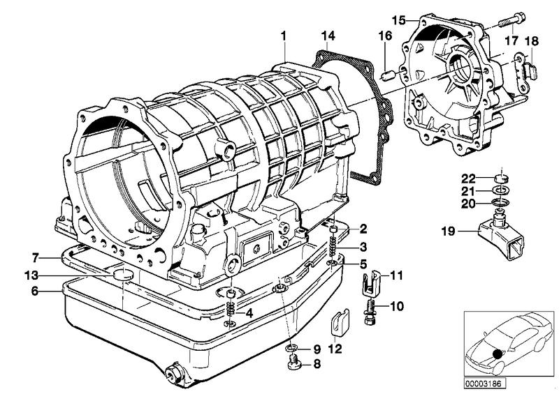 ZF 4hp22/24 huisdeel/oliecarter