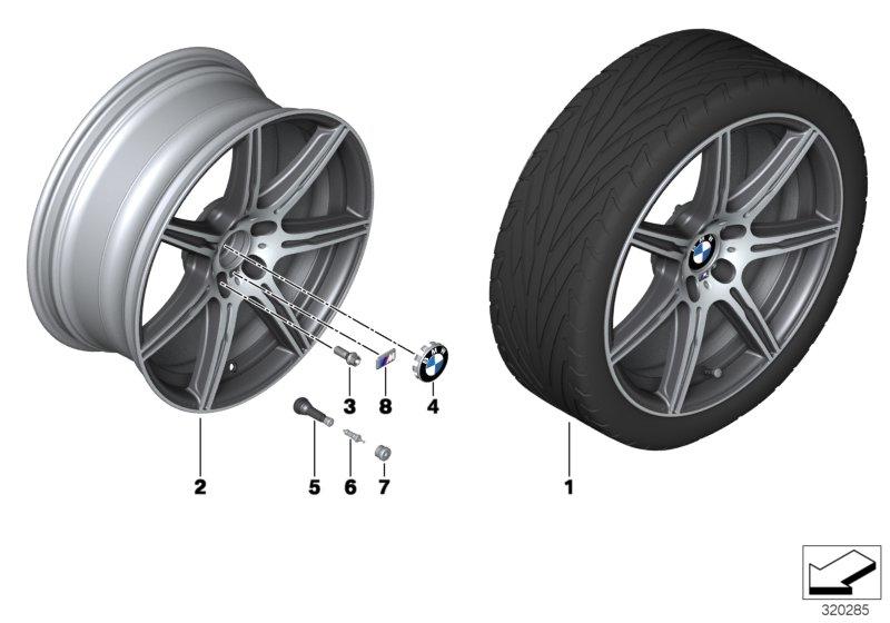 BMW LM-velg M dubele spaak 601 - 20''