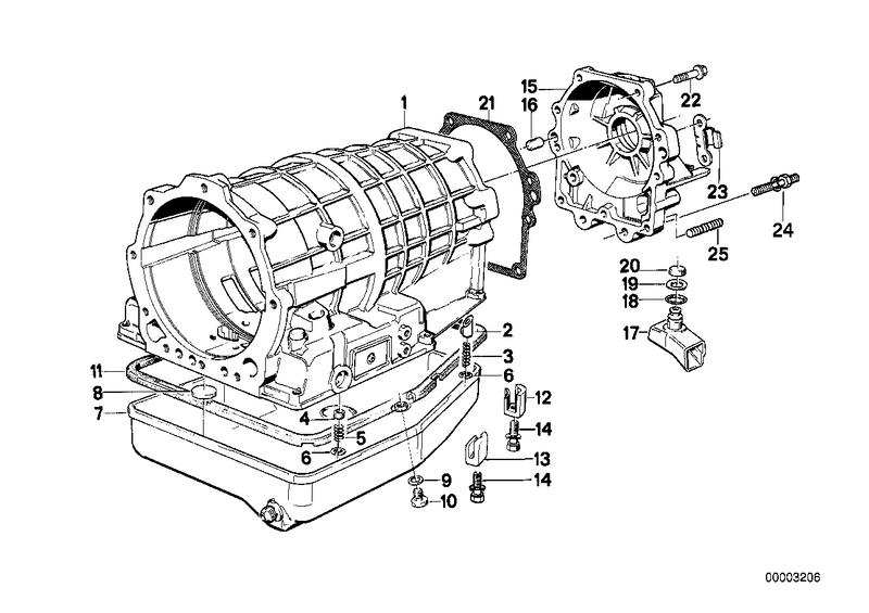 ZF 4hp22/24 huisdeel/oliecarter