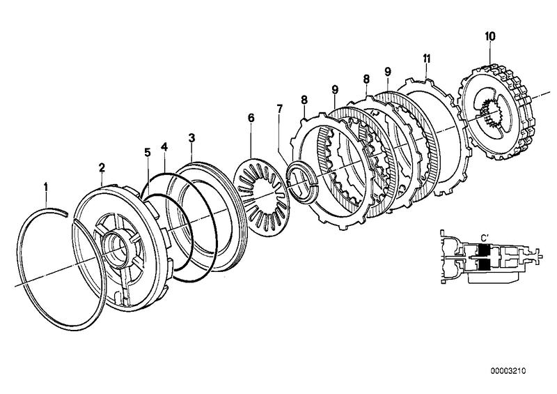 ZF 4hp22/24 remkoppeling C'