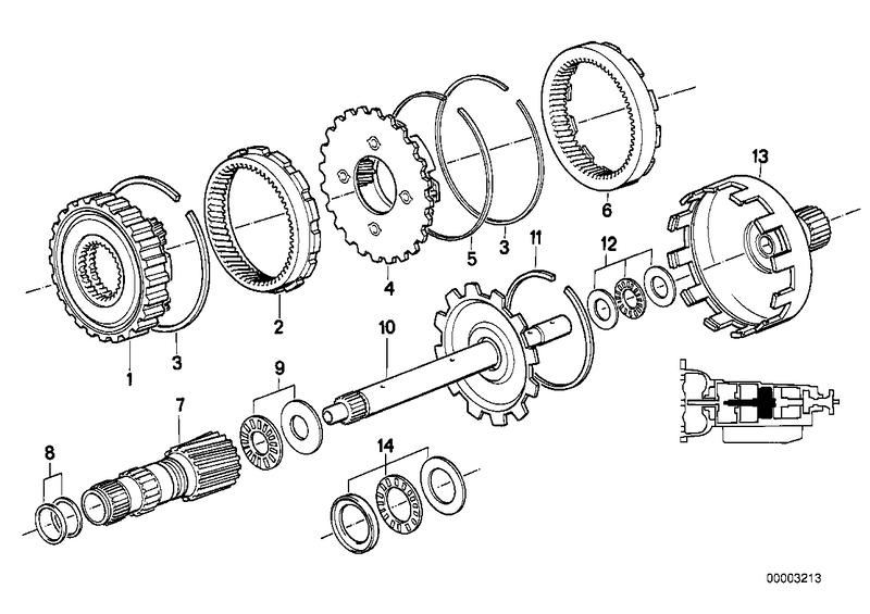 ZF 4hp22 / 24 planeetwiel stel