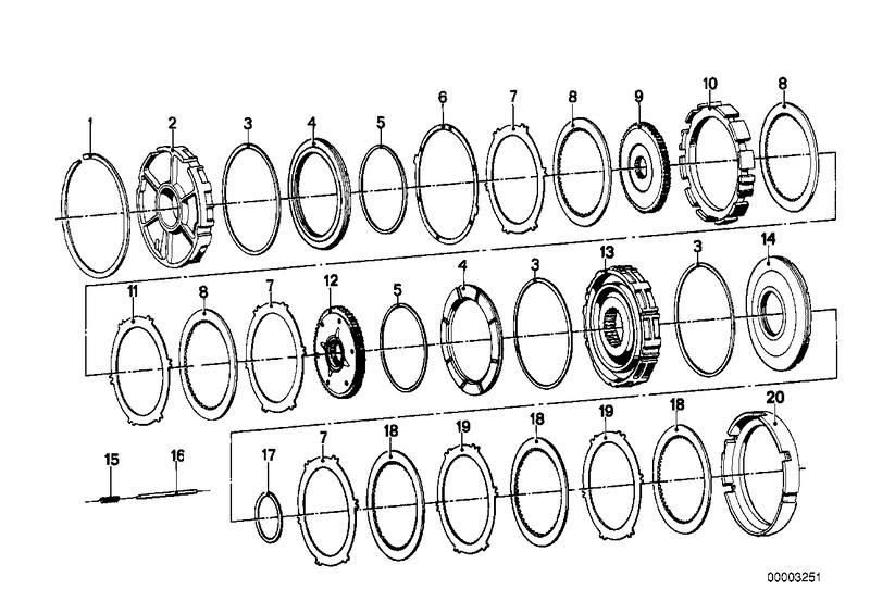 ZF 3hp20 remkoppeling C / C' / D