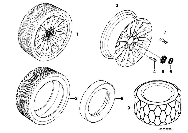 BMW wiel lichtmetaal radiale spaak 48