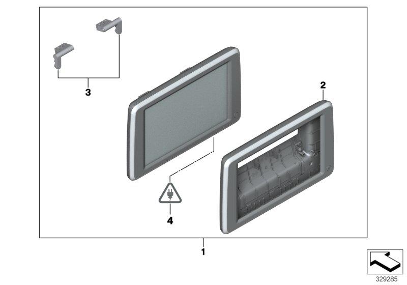 Monitor achterin