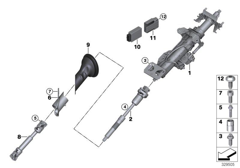 Stuurkolom elektrisch / stuuras