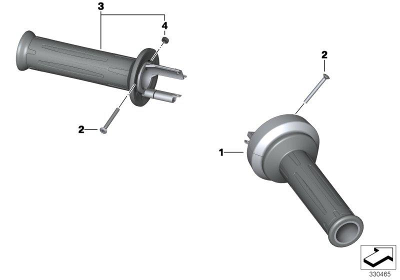 Handvatten verwarmd - el. gashendel