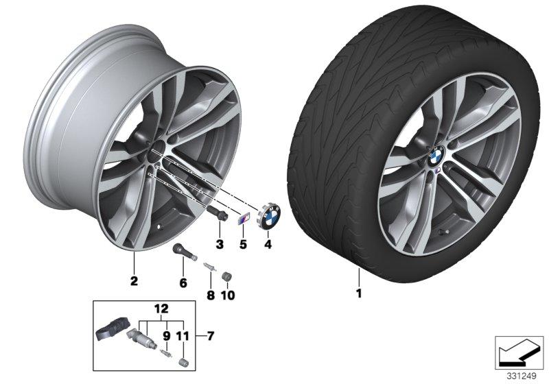 BMW LM-velg dubbele spaak 468M - 20''