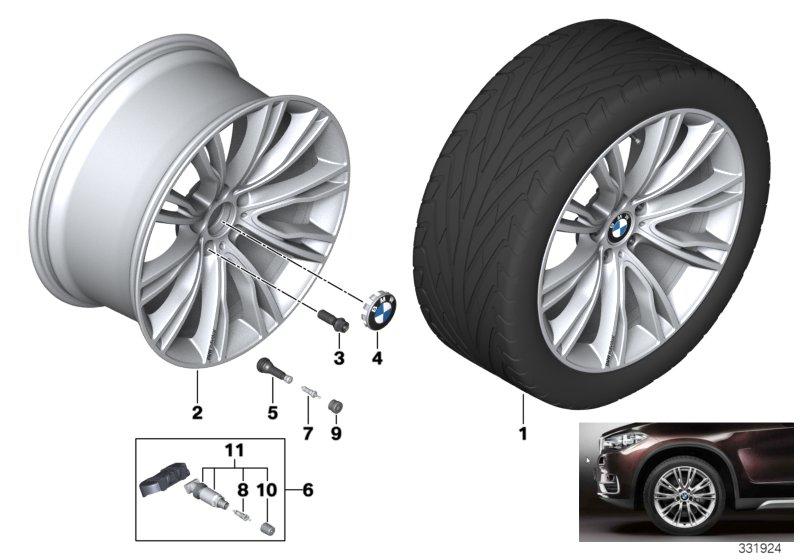 BMW LM-velg Individual V-spaak 551- 20''