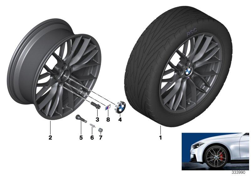 BMW LM velg M dubbele spaak 405-18''