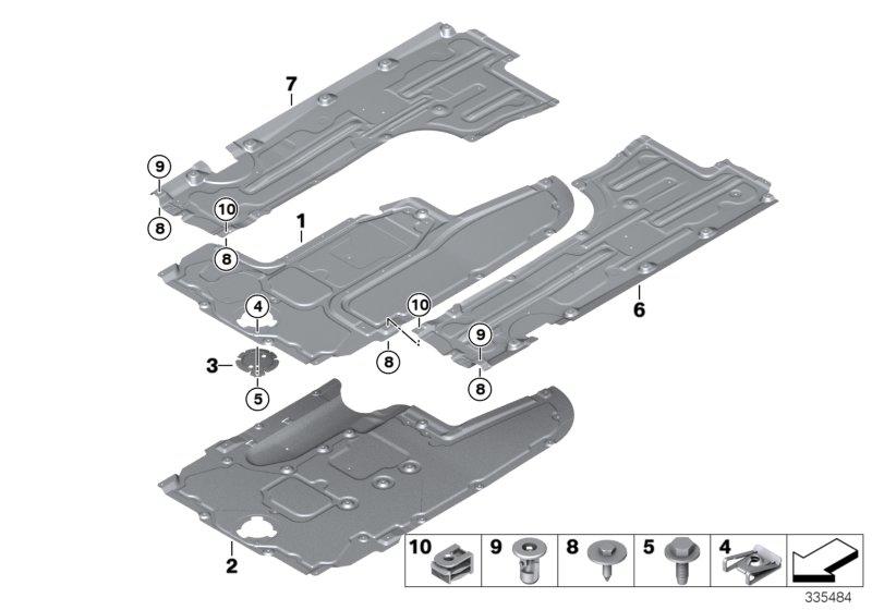 Bodembeplating vóór