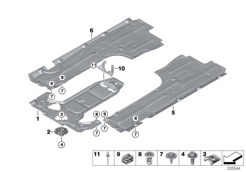 Bodembeplating vóór