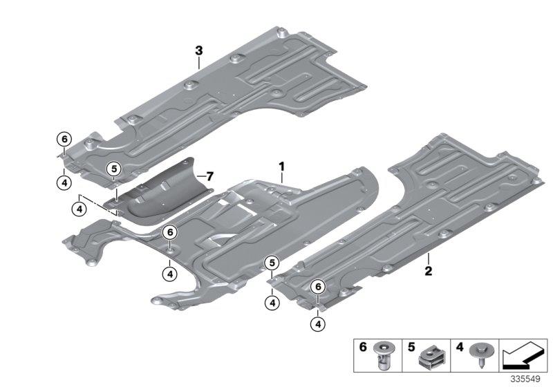 Bodembeplating vóór