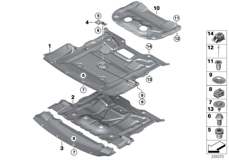 Avskerming motorruimte