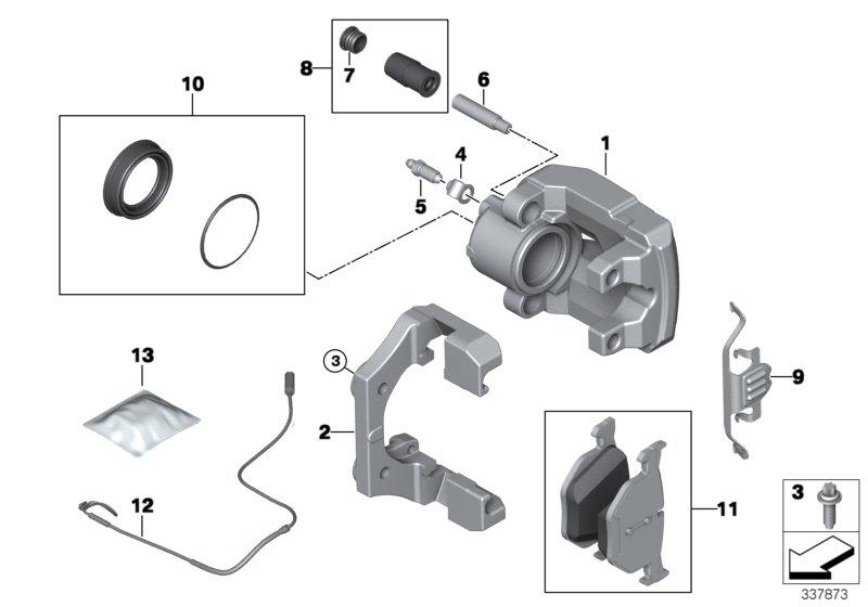 Remvoeringsensor achterrem