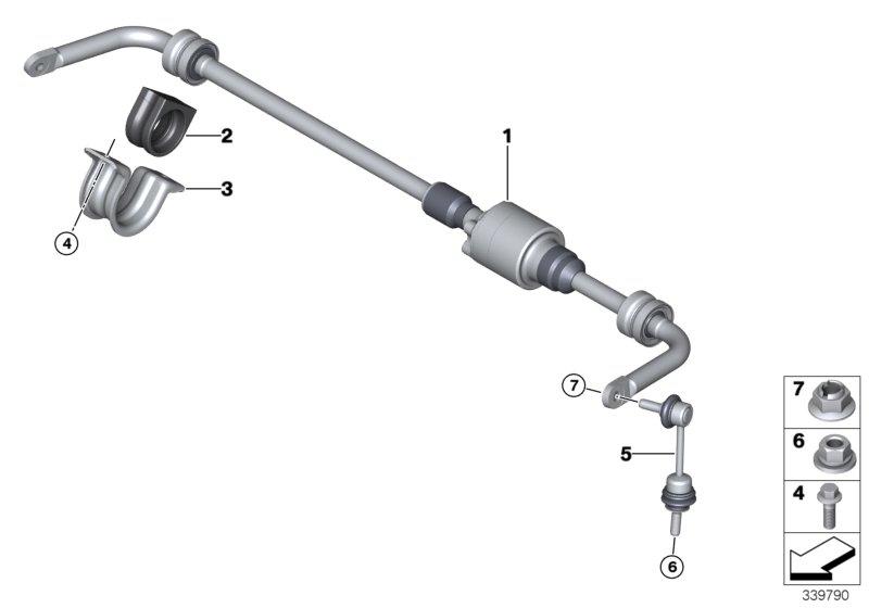 Stabilisator achter/Dynamic Drive