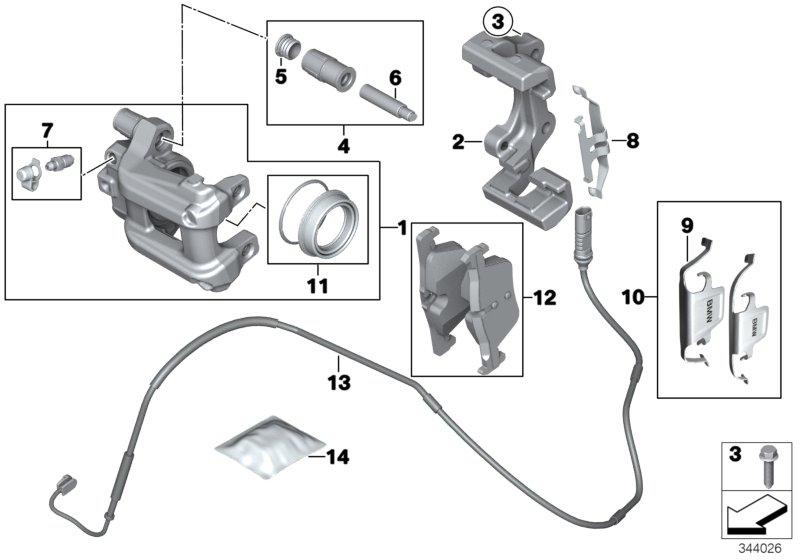 Remvoeringsensor achterrem