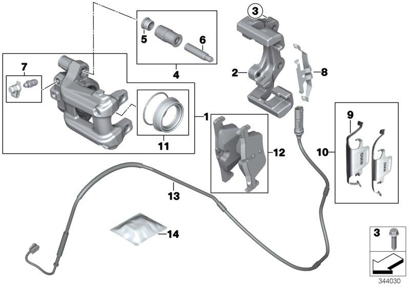 Remvoeringsensor achterrem