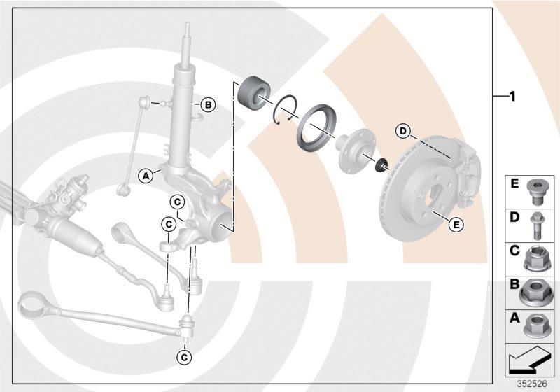 Reparatieset wiellager voor