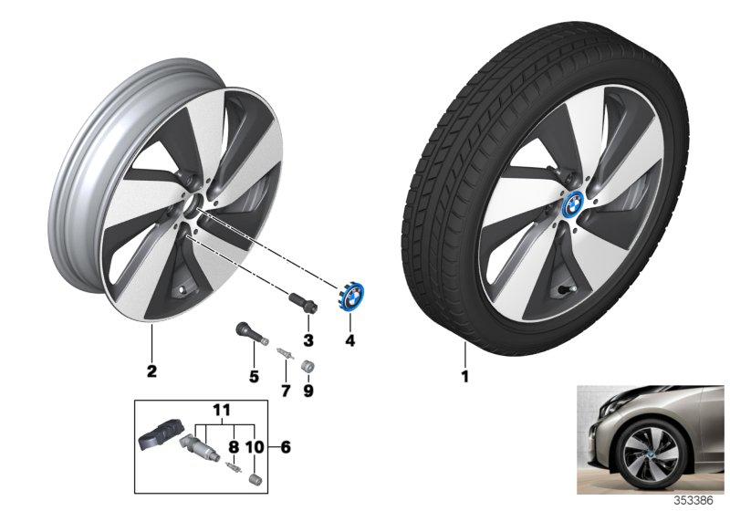 BMW i LM-velg turbinestyling 429 - 19''