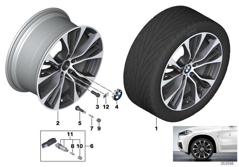 BMW LM-velg M dubbele spaak 599M