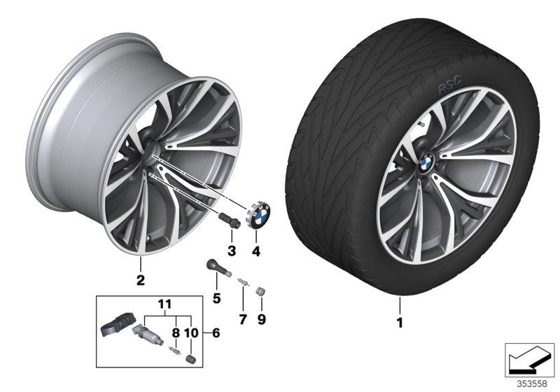 BMW LM velg Y-spaak 627