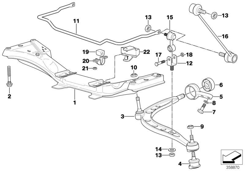 Voorasdrager / dwarsarm / stabilisator