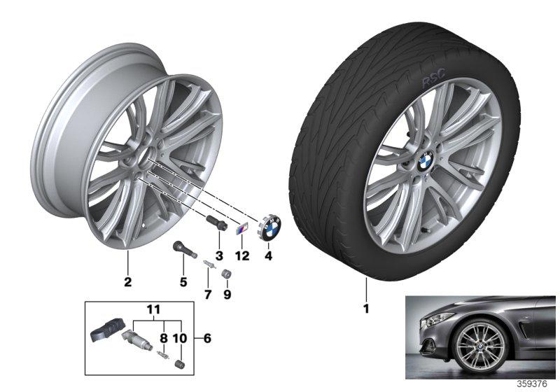 BMW LM-velg M dubbele spaak 624 - 20''