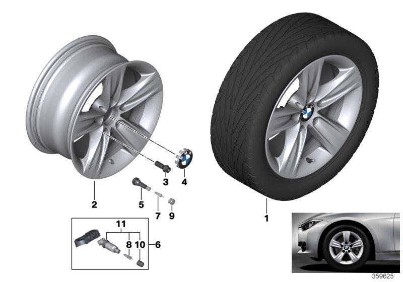 BMW LM-velg Sterspaak 391- 16''